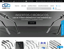 Tablet Screenshot of cvdentus.com.br